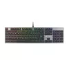 GENESIS Thor 420 RGB klaviatūra žaidimams USB QWERTY US International sidabrinė