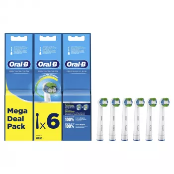 Oral-B Precision Clean 80339528 dantų šepetėlio galvutė 6 vnt. Balta