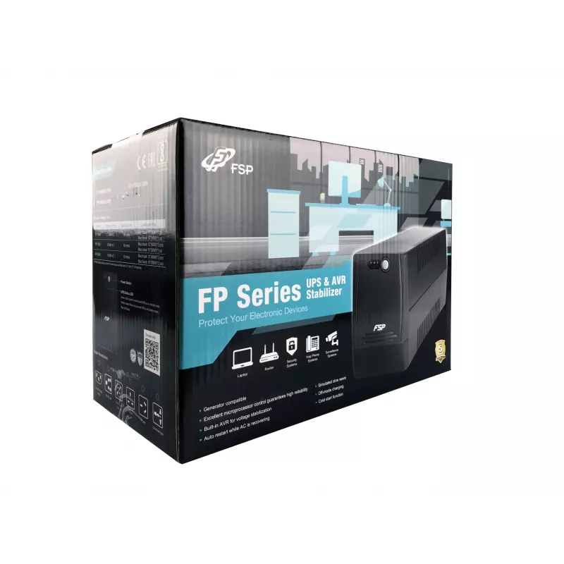 FSP FP 1000 nepertraukiamo maitinimo šaltinis (UPS) Line-Interactive 1 kVA 600 W 4 kintamosios srovės lizdai