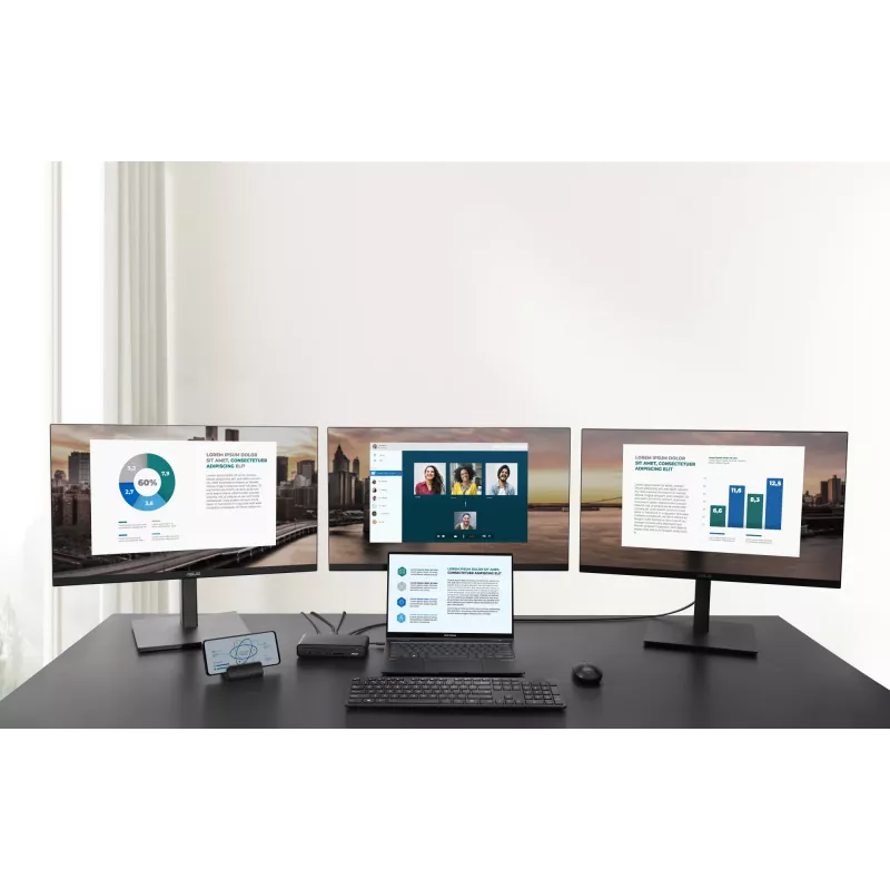 ASUS Triple Display USB-C Dock DC300 Docking USB 3.2 Gen 2 (3.1 Gen 2) Type-C Juoda
