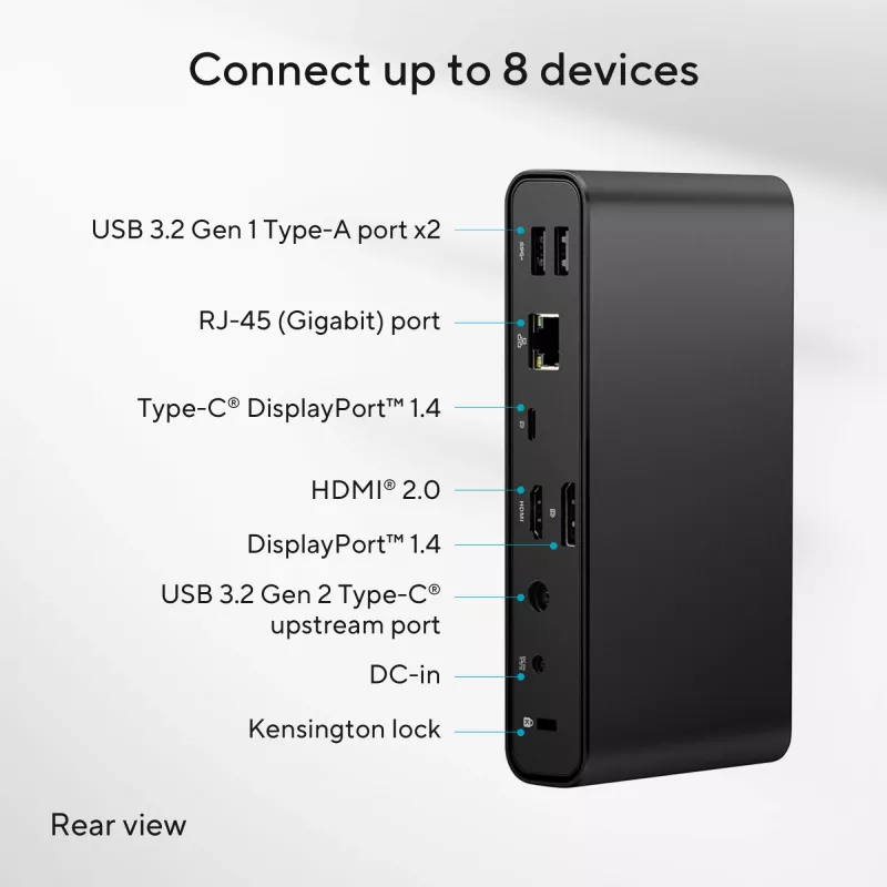 ASUS Triple Display USB-C Dock DC300 Docking USB 3.2 Gen 2 (3.1 Gen 2) Type-C Juoda