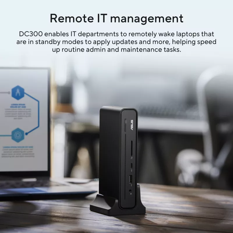 ASUS Triple Display USB-C Dock DC300 Docking USB 3.2 Gen 2 (3.1 Gen 2) Type-C Juoda