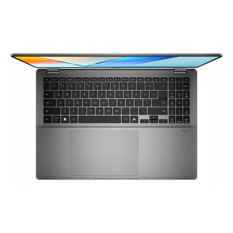 ASUS Vivobook 16 Flip TP3607SA-RJ033W Copilot+ PC Intel Core Ultra 7 256V Hybrid (2-in-1) 40,6 cm (16 colių) jutiklinis ekranas 3K 16 GB LPDDR5x-SDRAM 1 TB SSD Wi-Fi 7 (802.11be) Windows 11 Home juoda, pilka