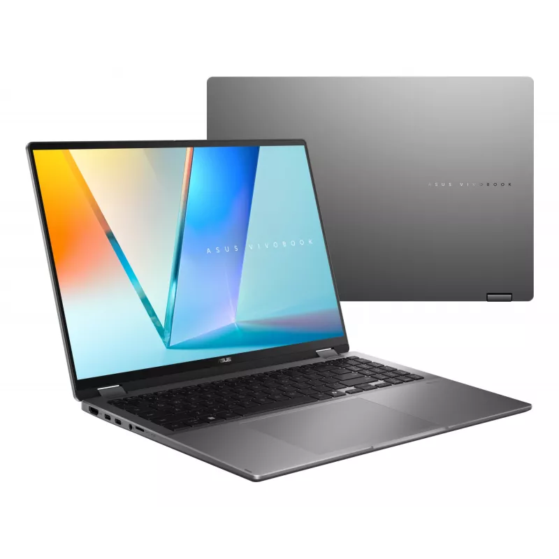 ASUS Vivobook 16 Flip TP3607SA-RJ033W Copilot+ PC Intel Core Ultra 7 256V Hybrid (2-in-1) 40,6 cm (16 colių) jutiklinis ekranas 3K 16 GB LPDDR5x-SDRAM 1 TB SSD Wi-Fi 7 (802.11be) Windows 11 Home juoda, pilka
