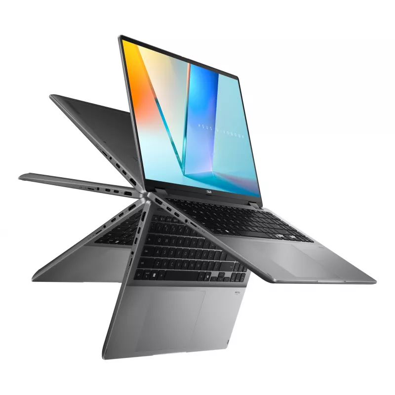ASUS Vivobook 16 Flip TP3607SA-RJ033W Copilot+ PC Intel Core Ultra 7 256V Hybrid (2-in-1) 40,6 cm (16 colių) jutiklinis ekranas 3K 16 GB LPDDR5x-SDRAM 1 TB SSD Wi-Fi 7 (802.11be) Windows 11 Home juoda, pilka