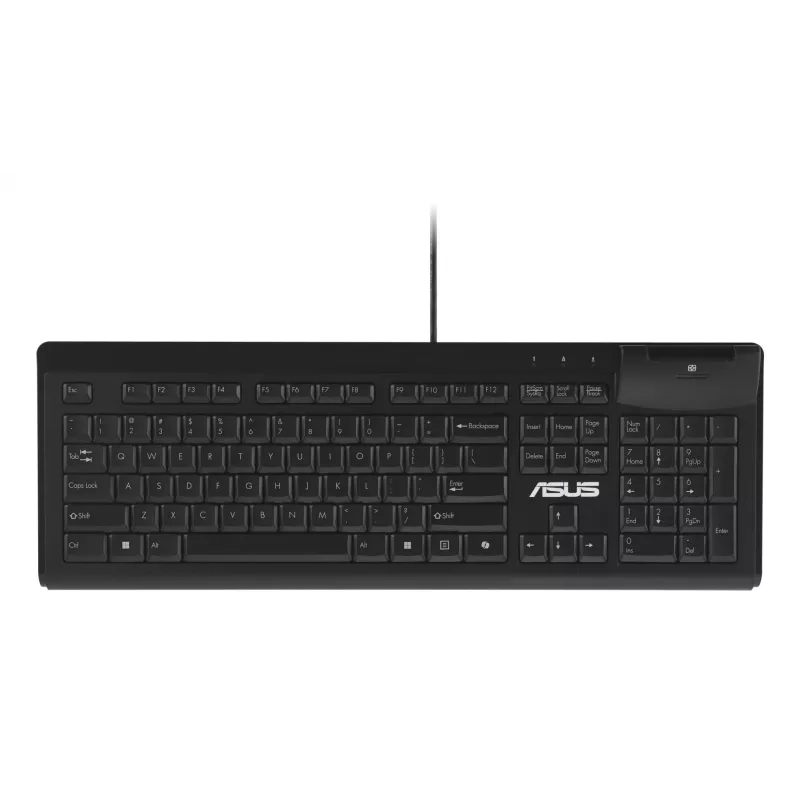 ASUS Smart Card KU100 klaviatūra, skirta namams/biurui, USB, juoda