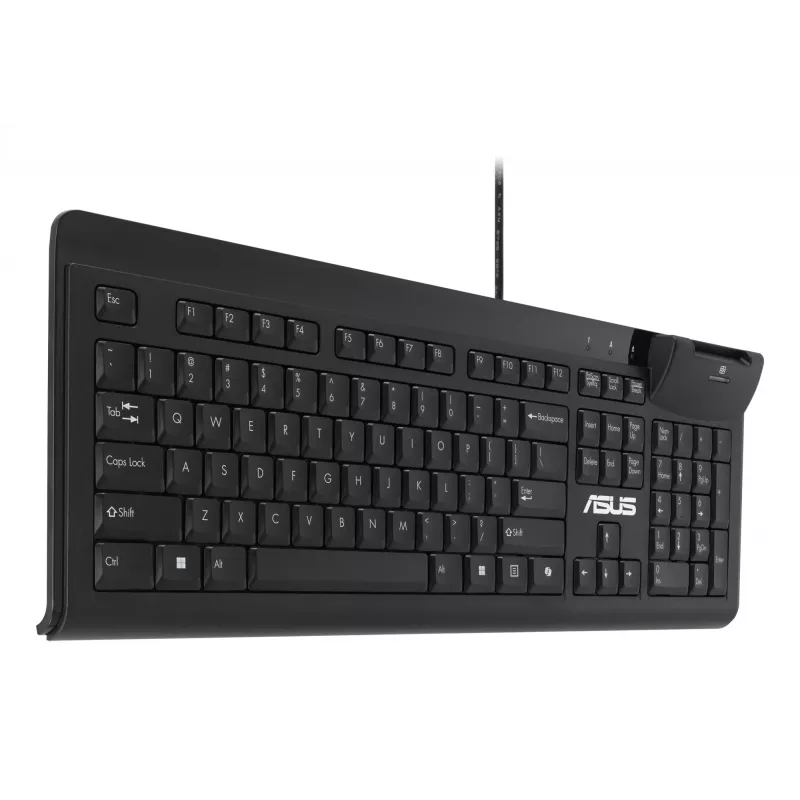 ASUS Smart Card KU100 klaviatūra, skirta namams/biurui, USB, juoda