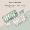 Belaidė Bluetooth klaviatūra ASUS Marshmallow KW100 — US International išdėstymas, Oat Milk