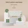 Belaidė Bluetooth klaviatūra ASUS Marshmallow KW100 — US International išdėstymas, Oat Milk