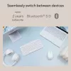 Belaidis Bluetooth klaviatūra ASUS Marshmallow KW100 — US International išdėstymas, kompaktiškas dizainas