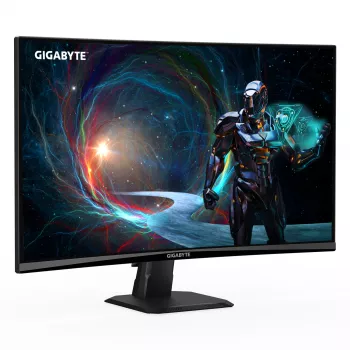 GIGABYTE GS27QCA 27 colių QHD lenktas žaidimų monitorius - 2560 x 1440, 180Hz, 1ms, 250 cd/m², FreeSync, HDR parengtis, HDMI 2.0, Displayport 1.4