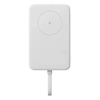 Maitinimo bankas Xiaomi BHR9822GL 10000 mAh ličio jonų su belaidžiu įkrovimu, 2× USB-C, baltas