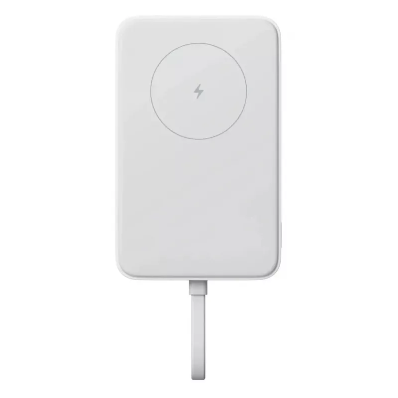 Maitinimo bankas Xiaomi BHR9822GL 10000 mAh ličio jonų su belaidžiu įkrovimu, 2× USB-C, baltas