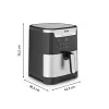 Tefal Easy Fry & Grill EY801D 6,5 L atskirai stovinti 1650 W karšto oro gruzdintuvė Nerūdijantis plienas