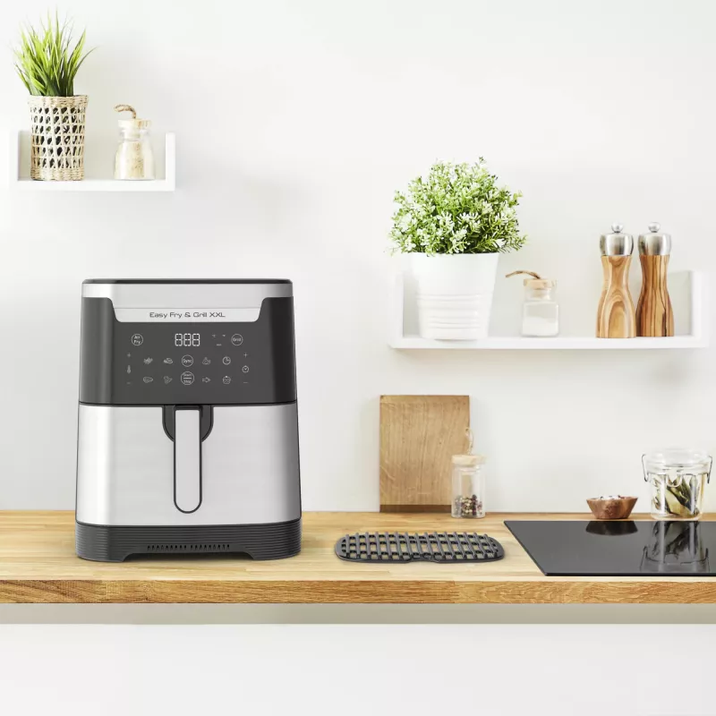 Tefal Easy Fry & Grill EY801D 6,5 L atskirai stovinti 1650 W karšto oro gruzdintuvė Nerūdijantis plienas