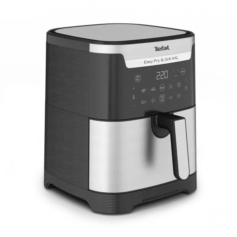 Tefal Easy Fry & Grill EY801D 6,5 L atskirai stovinti 1650 W karšto oro gruzdintuvė Nerūdijantis plienas