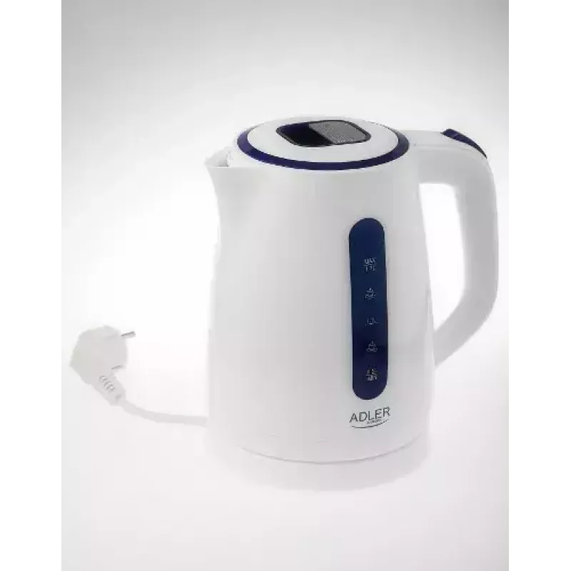 Elektrinis virdulys Adler 1,7 L 2200 W mėlynas baltas