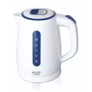 Elektrinis virdulys Adler 1,7 L 2200 W mėlynas baltas