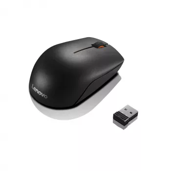 Lenovo Wireless Compact pelė 300 Juoda, 1000 DPI, 2.4 GHz