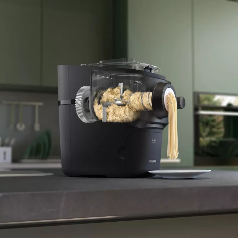 Makaronų gaminimo mašina Philips 7000 series HR2665/96 — 200 W, 220–240 V, kompaktiška metalinė/plastikinė, 229×327×322 mm
