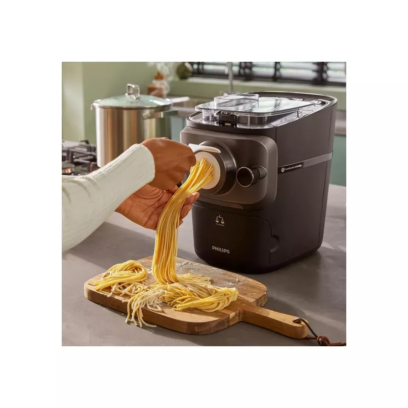 Makaronų gaminimo mašina Philips 7000 series HR2665/96 — 200 W, 220–240 V, kompaktiška metalinė/plastikinė, 229×327×322 mm