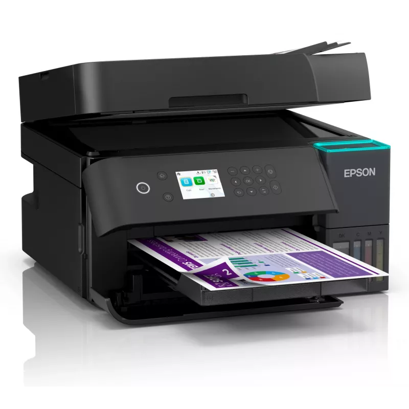 Daugiafunkcinis rašalinis spausdintuvas Epson EcoTank L6370 — spalvotas, A4, 4800x1200 DPI, „Wi‑Fi“, Ethernet