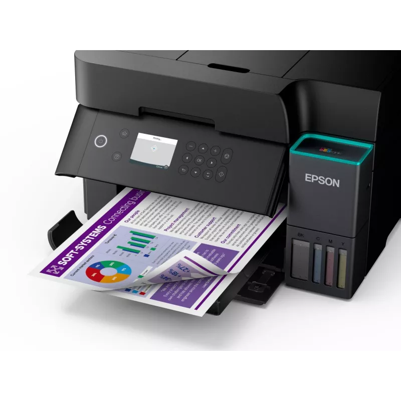 Daugiafunkcinis rašalinis spausdintuvas Epson EcoTank L6370 — spalvotas, A4, 4800x1200 DPI, „Wi‑Fi“, Ethernet