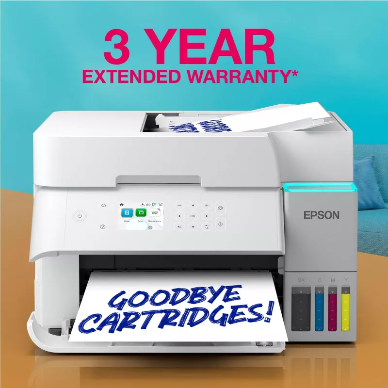 Daugiafunkcinis rašalinis spausdintuvas Epson EcoTank L6376 — spalvotas, A4, 4800 x 1200 DPI, 35 ppm, Wi‑Fi, Ethernet, dvipusis