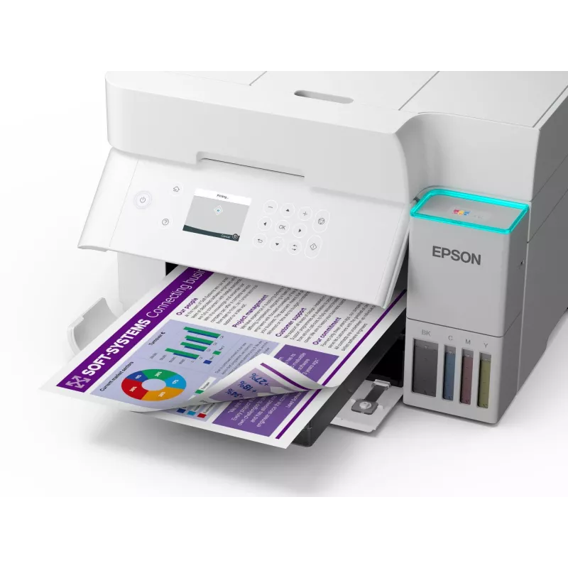 Daugiafunkcinis rašalinis spausdintuvas Epson EcoTank L6376 — spalvotas, A4, 4800 x 1200 DPI, 35 ppm, Wi‑Fi, Ethernet, dvipusis
