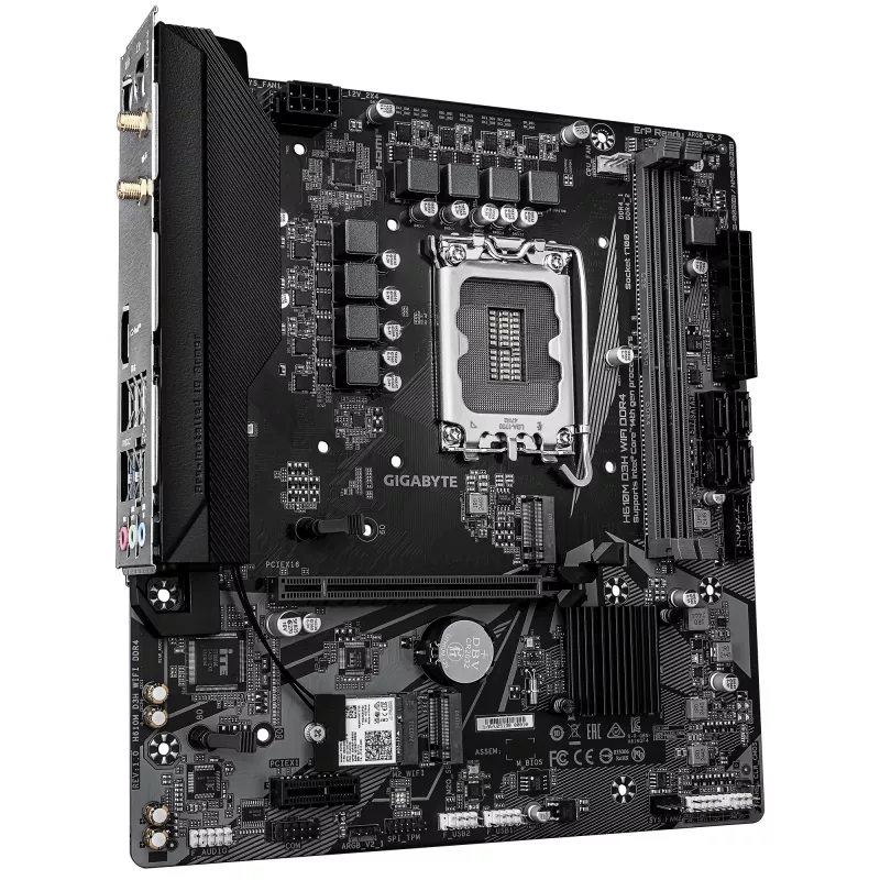 Motininė plokštė GIGABYTE H610M D3H WIFI, H610, LGA 1700, Micro ATX