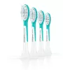 Dantų šepetėlių galvutės „Philips Sonicare For Kids HX6044/90“, 4 vnt. pakuotė, mėlynos/baltos, keičiamos kas 3 mėnesius