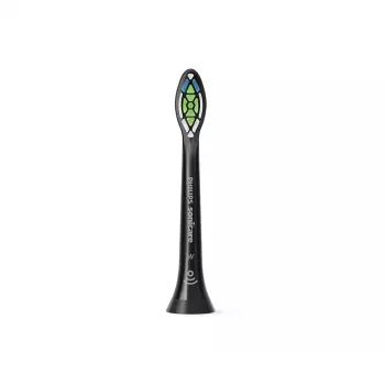 Šepetėlių galvutės Philips Optimal White HX6068/88 8 vnt. pakuotėje, juodos