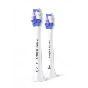 Dantų šepetėlio keičiamos galvutės Philips HX6052/87 Jautriems dantims 2 vnt., itin minkšti šereliai, baltos