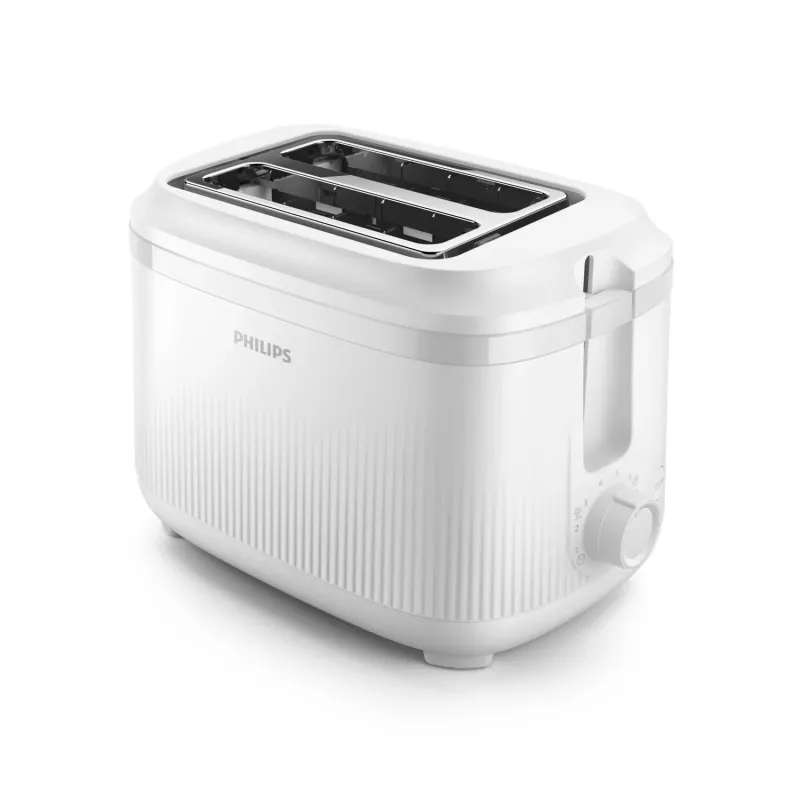 Philips 3000 series skrudintuvas, 2 riekėms, baltas, metalinis, mygtukai, sukamasis, 900 W, 220-240 V