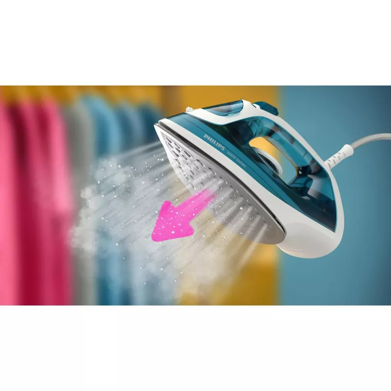 Philips 2000 serijos DST2020/90 lygintuvas Garinis lygintuvas Keraminis padas 2000 W Aqua spalvos