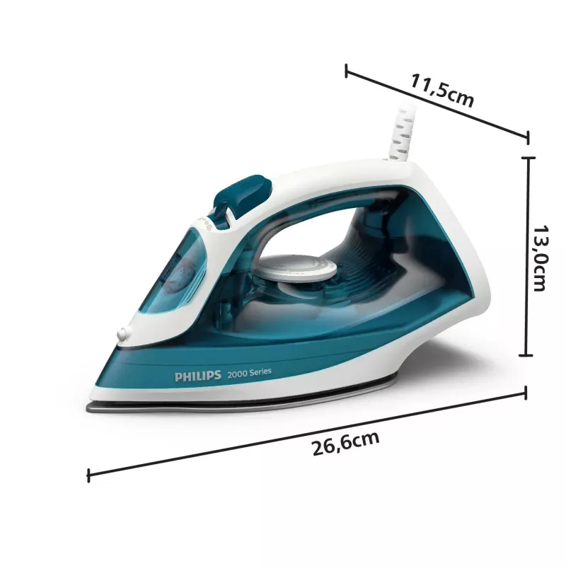Philips 2000 serijos DST2020/90 lygintuvas Garinis lygintuvas Keraminis padas 2000 W Aqua spalvos