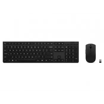 Lenovo 4X31R64316 klaviatūra su pele, biuro RF belaidis + Bluetooth, QWERTY JAV anglų, pilka