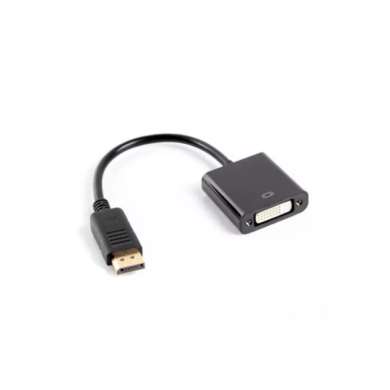 LANBERG vaizdo kabelio adapteris DisplayPort DVI-d 0,1 m juodas