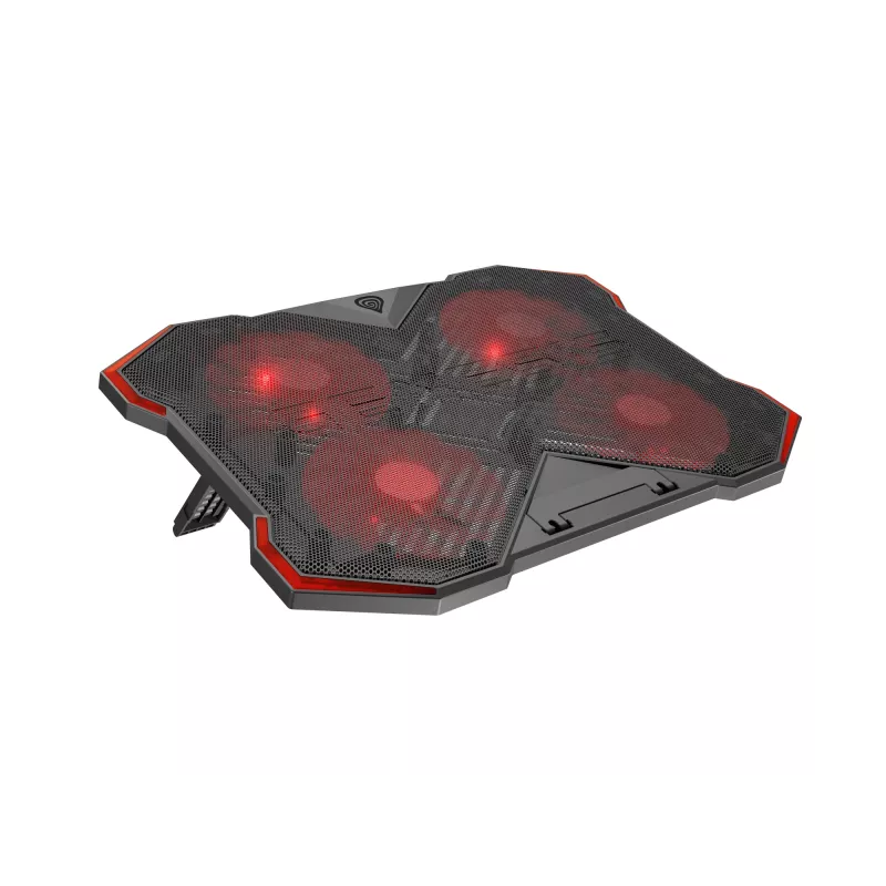 GENESIS Oxid 260 nešiojamojo kompiuterio aušinimo padėklas 43,9 cm (17,3 colių) 1010 RPM juoda, raudona