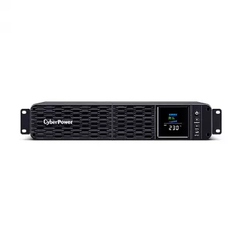 UPS Line-Interactive CYBERPOWER CP1200EIPFCRM2U 12 kVA / 720 W, 8 AC lizdai, sandarus švino rūgšties akumuliatorius, montuojamas į stelažą, juoda