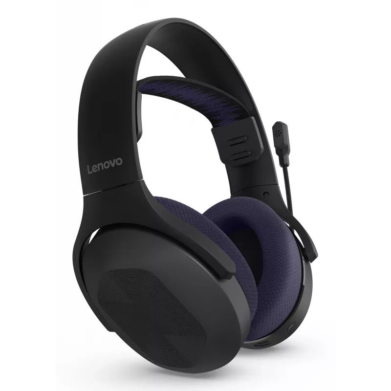 Lenovo Legion H410 ausinės Belaidės Ant galvos Žaidimų USB Type-C Bluetooth Juoda, Violetinė