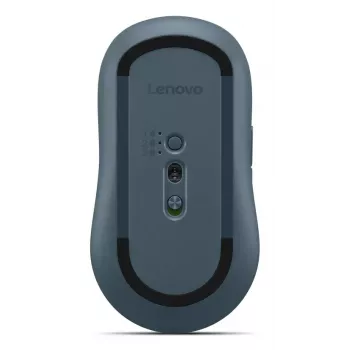 Belaidė abiem rankoms tinkama Bluetooth optinė pelė Lenovo Yoga — 4000 DPI, 8 mygtukai, ratukas, maitinama baterijomis, žalsvai mėlyna