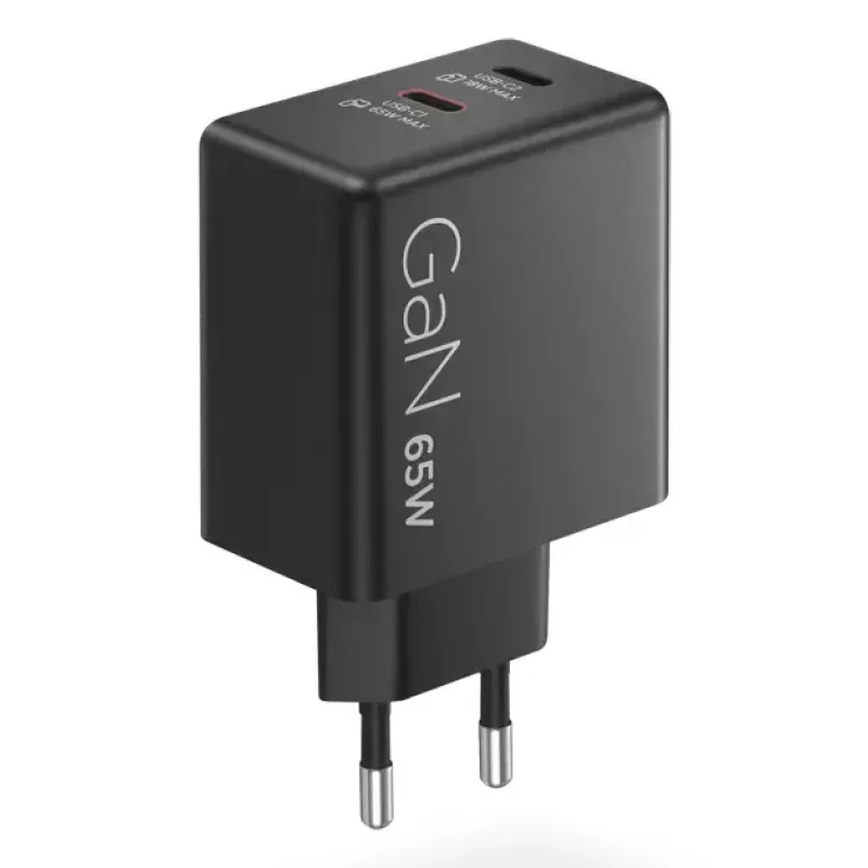 Mobiliojo įrenginio įkroviklis Lenovo G0A6065BEU — Universalus vidaus kintamosios srovės įkroviklis, 2× USB-C, 100–240 V, 1,5 m laidas, juodas