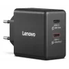 Mobiliojo įrenginio įkroviklis Lenovo G0A6065BEU — Universalus vidaus kintamosios srovės įkroviklis, 2× USB-C, 100–240 V, 1,5 m laidas, juodas