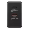 Mobiliojo įrenginio įkroviklis Lenovo G0A6065BEU — Universalus vidaus kintamosios srovės įkroviklis, 2× USB-C, 100–240 V, 1,5 m laidas, juodas