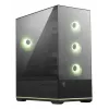 PC korpusas MSI MAG PANO 110R PZ Midi Tower — grūdintas stiklas, ATX, 3x120 mm priekiniai ventiliatoriai, USB-C, palaiko 360 mm radiatorius