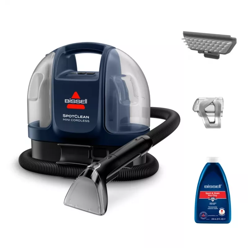 Bissell SpotClean Mini belaidis kilimų valymo aparatas Rankinis Juodas, Mėlynas