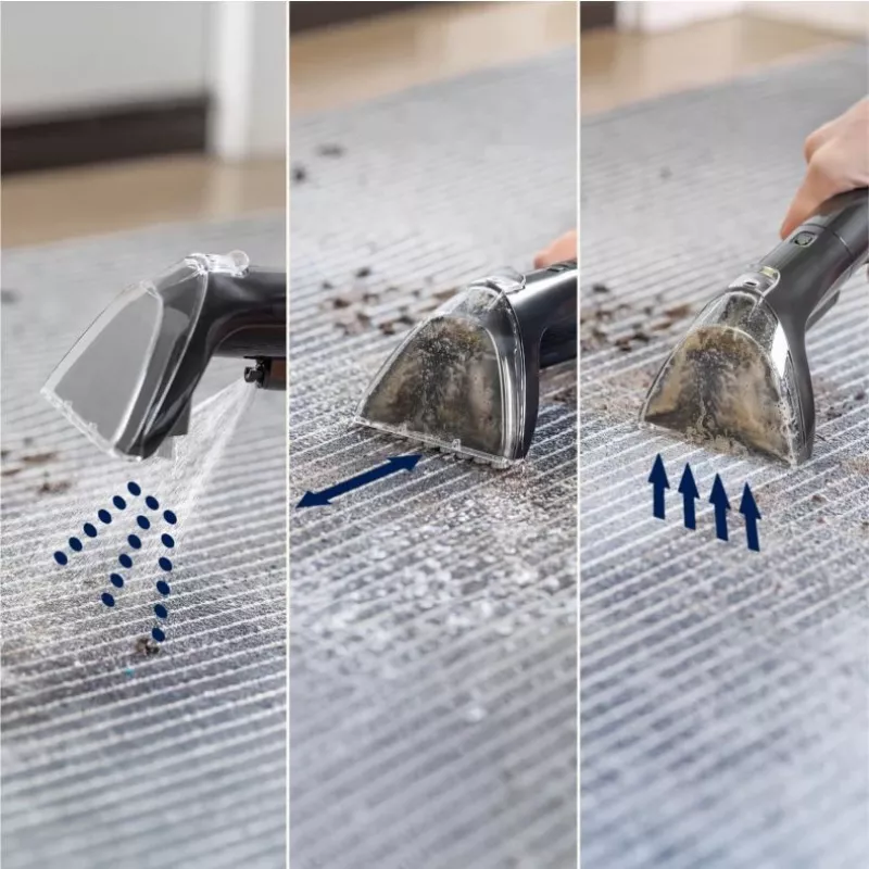Bissell SpotClean Mini belaidis kilimų valymo aparatas Rankinis Juodas, Mėlynas