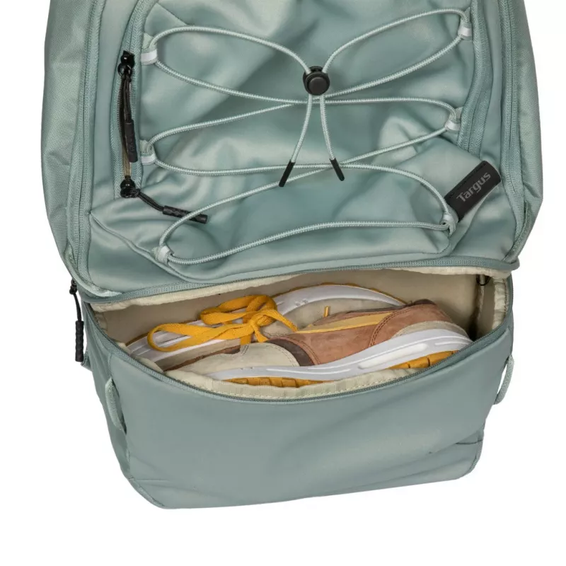 Kuprinė TARGUS Work+Play Flex Ecosmart TBB65905GL 15–16 colių nešiojamiesiems kompiuteriams, perdirbtas poliesteris, žalia