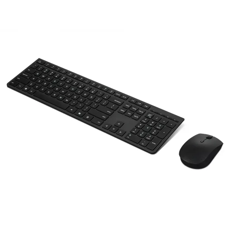 Lenovo 4X31R64357 klaviatūra su pele, biuro RF belaidė + Bluetooth, QWERTY išdėstymas, šiaurietiška, pilka